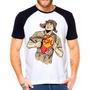 Imagem de Camiseta Masculina Raglan Branca Chapolin Chaves Desenho 03