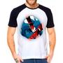 Imagem de Camiseta Masculina Raglan Branca Mega man Jogos Games 01