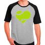 Imagem de Camiseta Masculina Raglan Cinza Preta Tennis Esporte 02