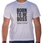 Imagem de Camiseta Masculina Sandro Clothing Born To Be Boss Branca