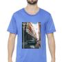 Imagem de Camiseta masculina sandro clothing feeling azul