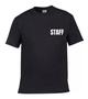 Imagem de Camiseta Masculina Staff Equipe Apoio Estafe Camisa Estampa Frente e Costa