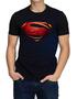 Imagem de Camiseta Masculina Superman Black Camisa Infantil Unissex Algodao