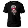 Imagem de Camiseta Masculino Básica Algodão Premium Estampa Digital Gaara Skull