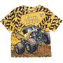 Imagem de Camiseta Monster Jam Earth Shaker Big Boys Graphic Amarela 10-12