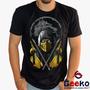 Imagem de Camiseta Mortal Kombat 100% Algodão Scorpion Geeko