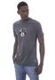 Imagem de Camiseta NBA Estampada Vinil Brooklyn Nets Casual Cinza Mescla Escuro