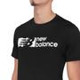 Imagem de Camiseta New Balance Tenacity Graphic Preta e Branca