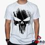 Imagem de Camiseta O Justiceiro 100% Algodão The Punisher Geeko