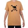 Imagem de Camiseta Oakley Heritage Skull Tee Masculina - Bege e Preto