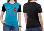 Imagem de Camiseta Outubro Rosa Feminina Cancer blusa Azul