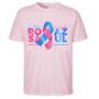 Imagem de Camiseta Outubro Rosa Novembro Azul Unissex Prevenção Câncer Blusa Branca Rosa ou Azul Escolha