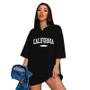 Imagem de Camiseta Oversized Feminina California Camisão Over Larga