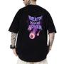 Imagem de Camiseta Oversized Masculina Death Estampada Estilosa Casual Moderna Tendência Moda Streetwear