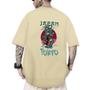 Imagem de Camiseta Oversized Masculina Dragao Verde Japao Moda Streetwear Lançamento Estiloso Tendência Festa