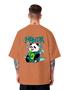 Imagem de Camiseta Oversized Masculina Geek Nerd Panda Bamboo