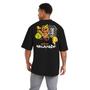 Imagem de Camiseta Oversized para Academia com Modelagem Streetwear e Gola Redonda Dinheiro