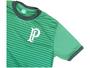 Imagem de Camiseta Palmeiras Stripes Palestra Masculino - Manga Curta Verde e Verde Escuro
