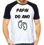 Imagem de Camiseta papai do ano pezinhos camisa dia dos pais presente