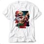 Imagem de Camiseta papai noel camisa natal rock roll blusa feliz natal