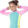 Imagem de Camiseta Para Nadar Color Block Infantil Menina Moda Praia Puket 110401029