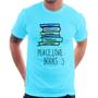 Imagem de Camiseta Peace Love Books - Foca na Moda