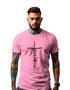 Imagem de Camiseta Personalizada  Estampa Jesus Masculina Algodão Estampada Gola Careca Ref 15