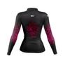 Imagem de Camiseta Pesca Mar Negro Feminina Premium Escamada Rosa Proteção Solar UV 50+