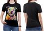 Imagem de Camiseta Pitbull Cao Feminina Cachorro Animal Roupas blusa