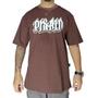 Imagem de Camiseta Pixain Hip Hop Lettering Tattoo Marrom PIX-226