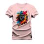 Imagem de Camiseta Plus Size Agodão T-Shirt Unissex Premium Macia Estampada Camera Pepen