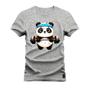 Imagem de Camiseta Plus Size Algodão Estampada Moda StreetWear Panda Fitness