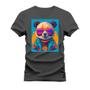 Imagem de Camiseta Plus Size Algodão Premium T-Shirt Panda Paz e amor