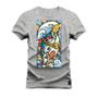 Imagem de Camiseta Plus Size Algodão Premium T-Shirt Shark Moedas