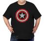 Imagem de Camiseta Plus Size Escudo Capitão América Camisa Vingadores