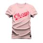 Imagem de Camiseta Plus Size Estampada Algodão Premium Confortável Chicago Tires