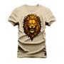 Imagem de Camiseta Plus Size Estampada Premium Algodão Leon Rugido