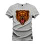 Imagem de Camiseta Plus Size Estampada Premium Algodão Urso Caçador