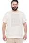 Imagem de Camiseta Plus Size Hangar 33 Malha Linho Off-White