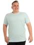 Imagem de Camiseta Plus Size Lisa Anistia Masculina Básica Algodão Verde Água