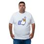 Imagem de Camiseta Plus Size Masculina Tamanho Especial Algodao Com Abridor De Garrafa Integrado