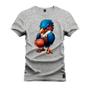 Imagem de Camiseta Plus Size Premium Confortável Estampada Passaro Basquete