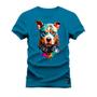 Imagem de Camiseta Plus Size Premium Estampada Algodão 30.1 Dog Olhar Colors