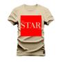 Imagem de Camiseta Plus Size T-Shirt Algodão Premium Estampada Star Red