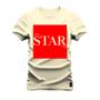 Imagem de Camiseta Plus Size T-Shirt Algodão Premium Estampada Star Red