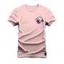 Imagem de Camiseta Plus Size Unissex T-Shirt Premium Fantasminha Lingua Peito