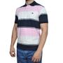 Imagem de Camiseta Polo Masculina Listrada Rosa Dawson 