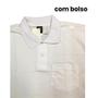 Imagem de Camiseta Polo Masculina Tecido Piquet c/ bolso Oferta