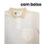 Imagem de Camiseta Polo Masculina Tecido Piquet c/ bolso Oferta