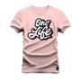 Imagem de Camiseta Premium Estampada Algodão 30.1  One Life